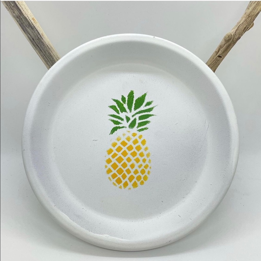 Hand painted ceramic plate